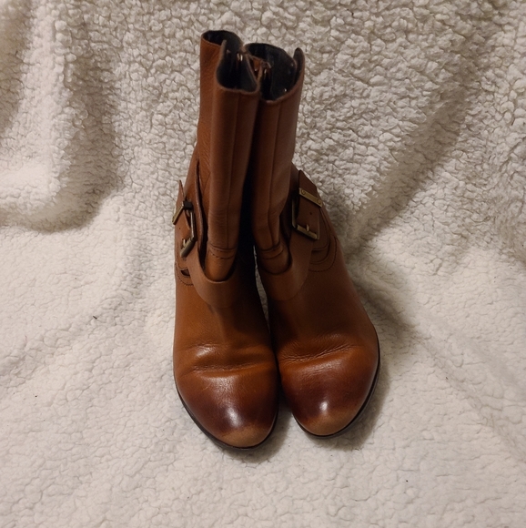 Clarks Brown Leather Dress Boots - Picture 4 of 10